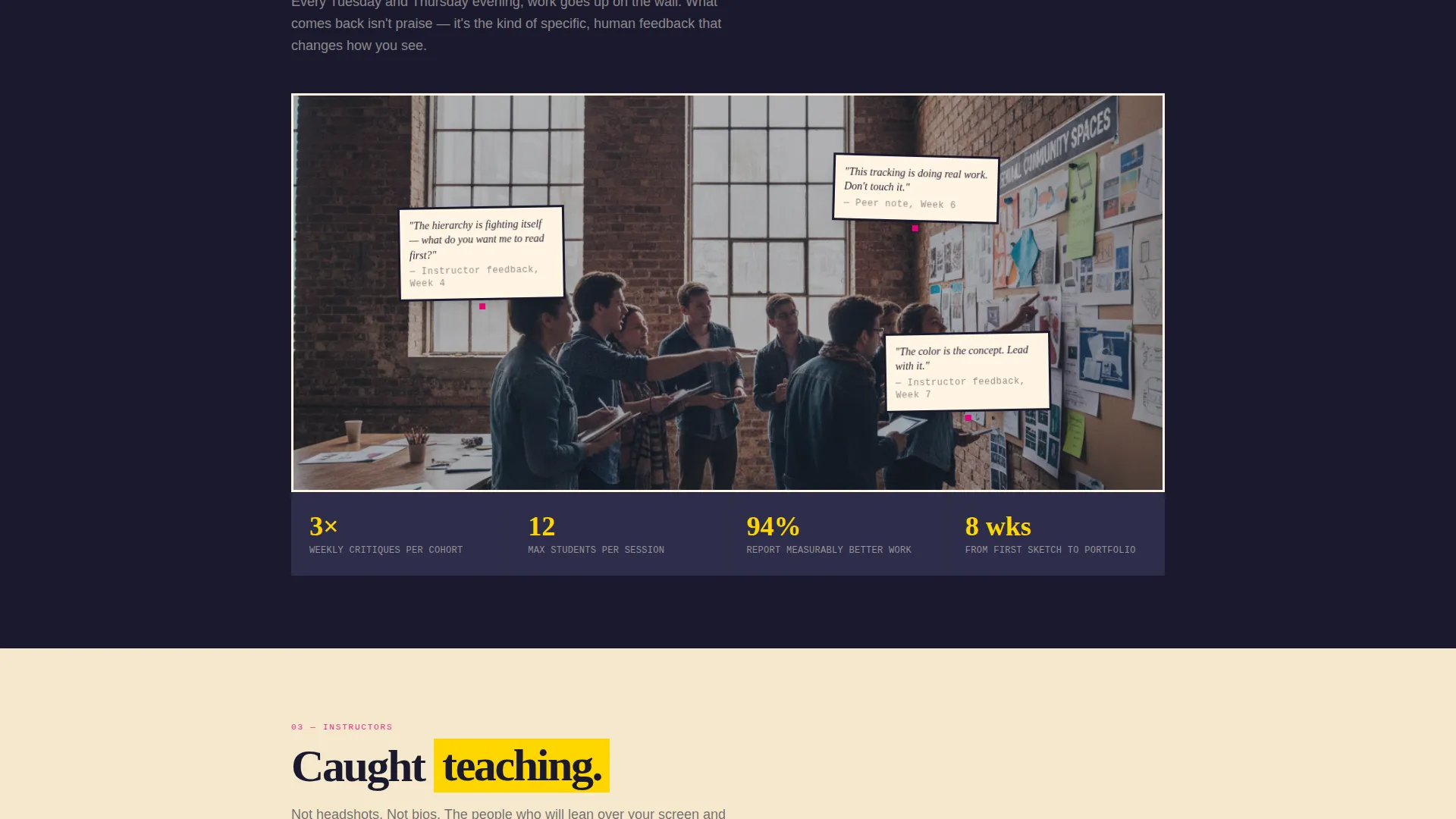 Graphic Design School Landing Page Template