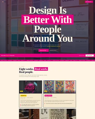 Graphic Design School Landing Page Template