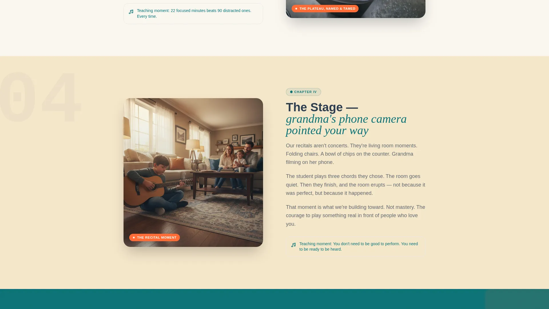 Guitar Academy Landing Page Template for Music Schools