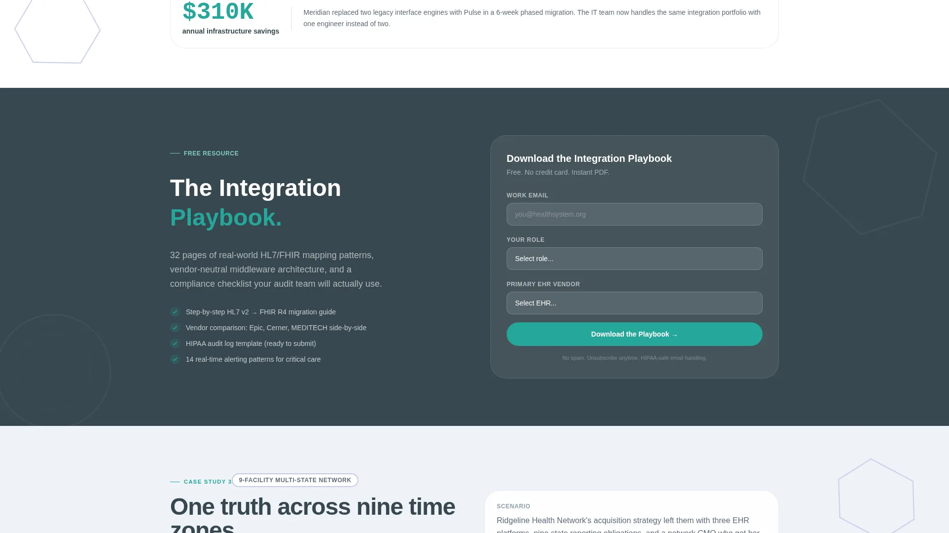 Health Information Technology Landing Page Template