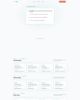 Nursing Assistant Training Landing Page Template