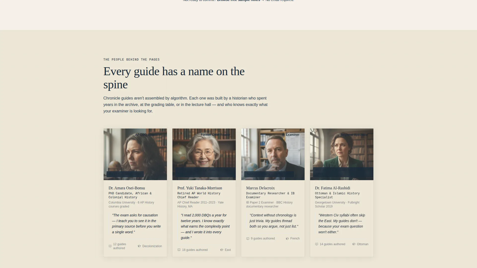 History Study Guide Landing Page Template