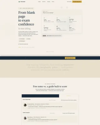 History Study Guide Landing Page Template