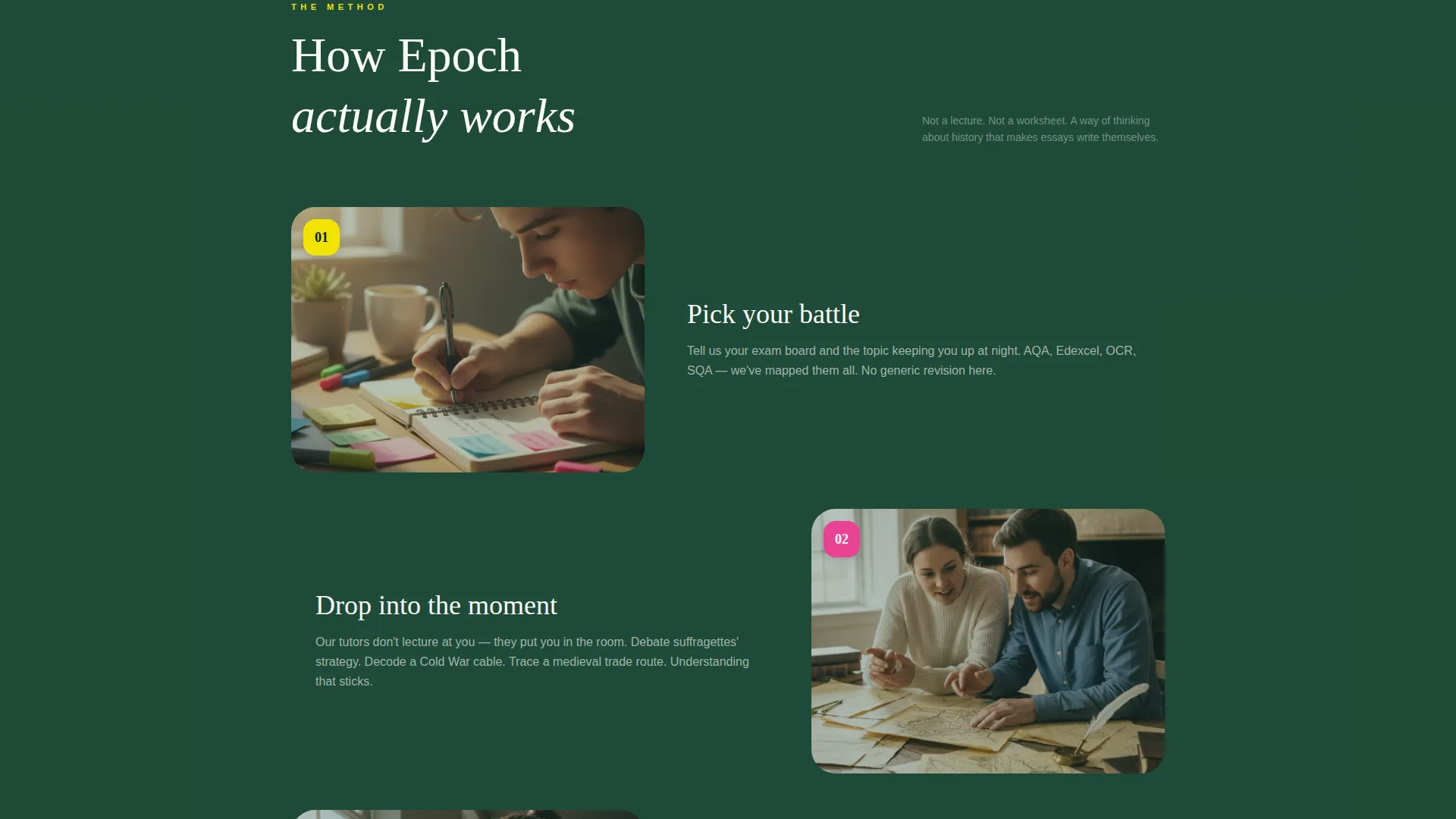 History Tutoring Landing Page Template