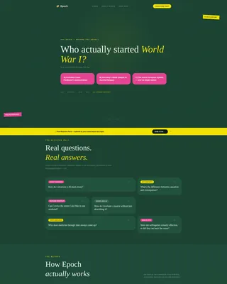 History Tutoring Landing Page Template
