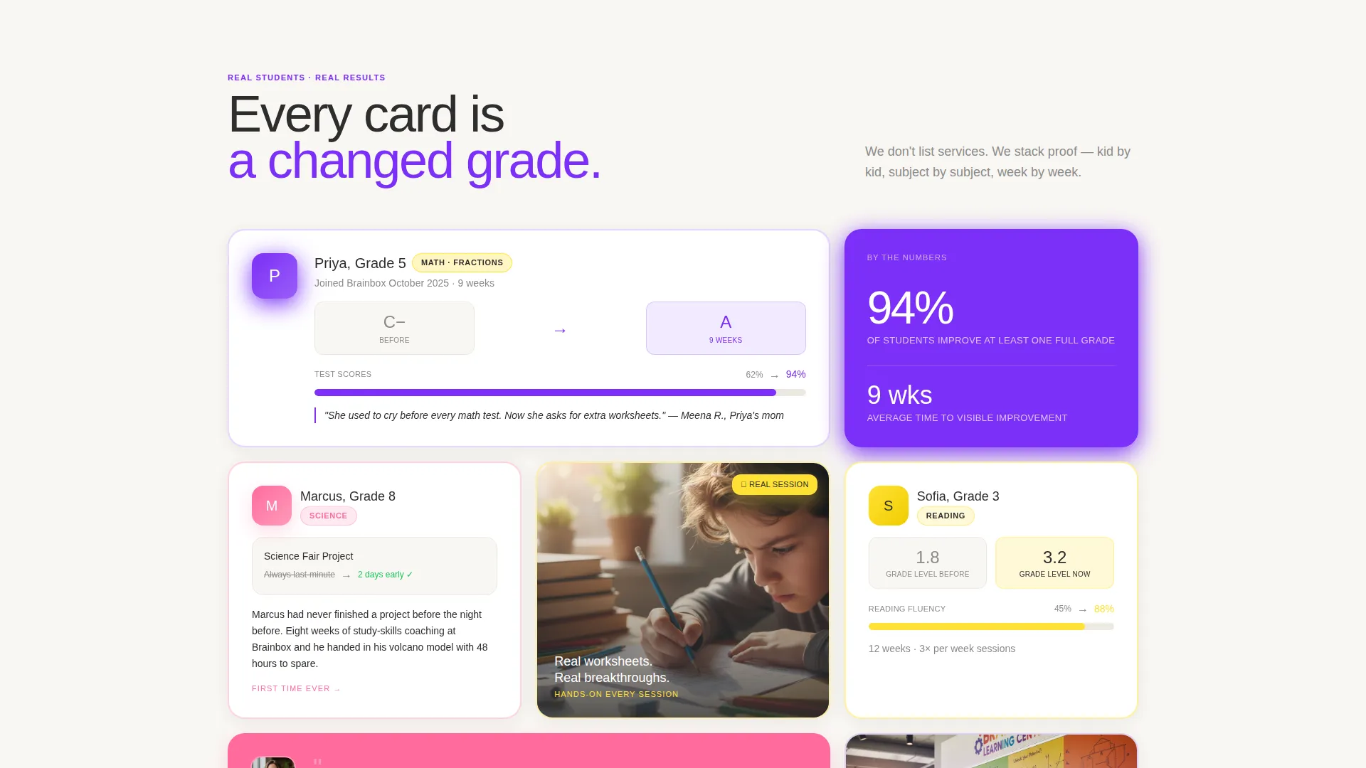 Playful Tutoring Landing Page Template