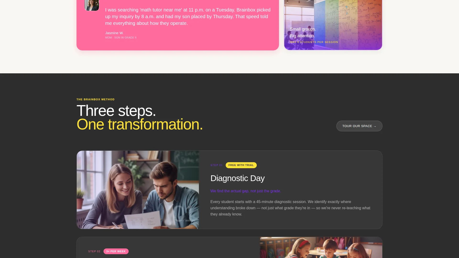 Playful Tutoring Landing Page Template