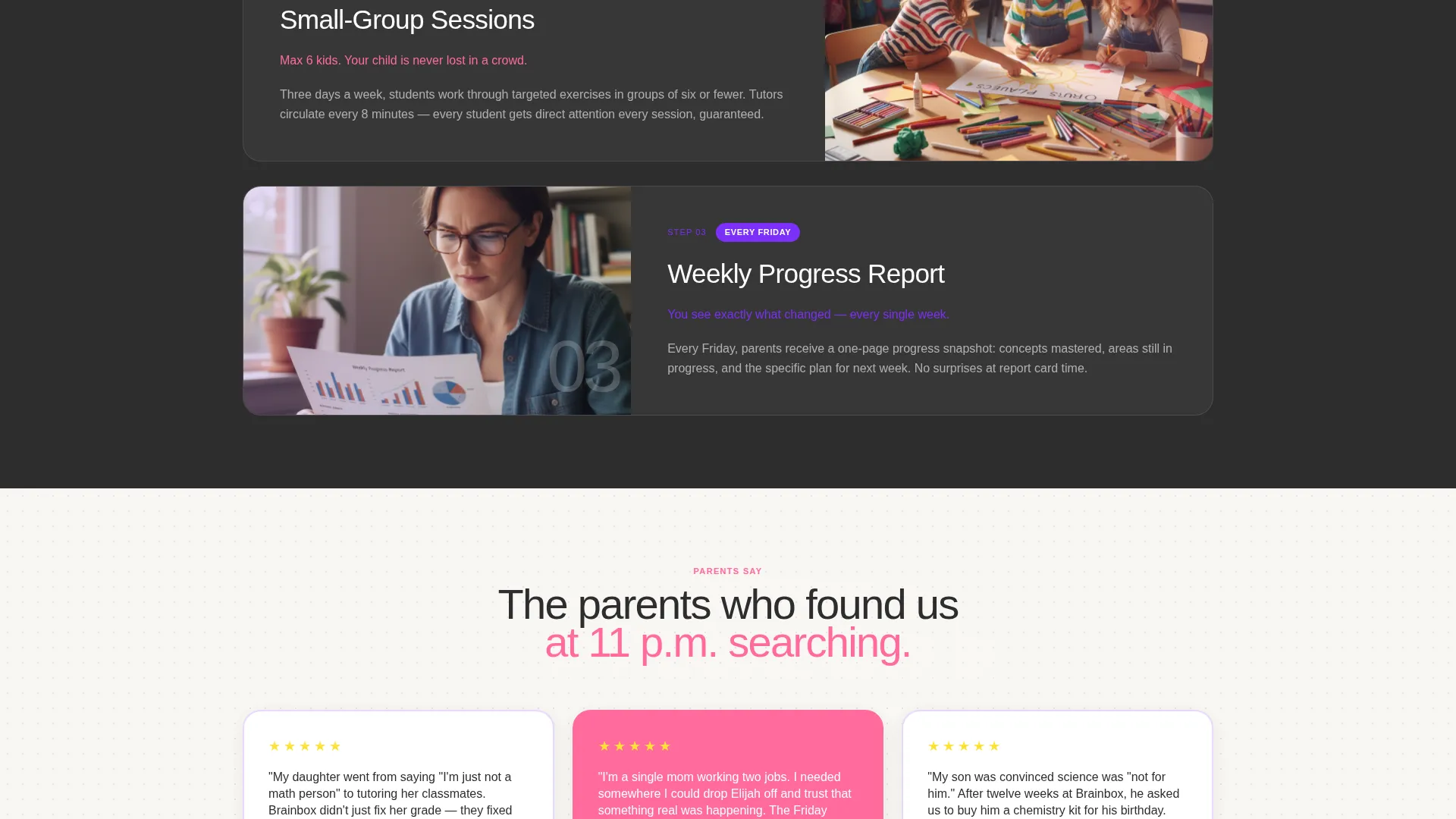Playful Tutoring Landing Page Template