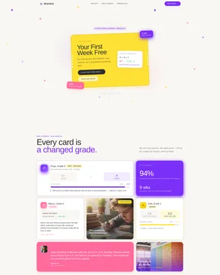 Playful Tutoring Landing Page Template