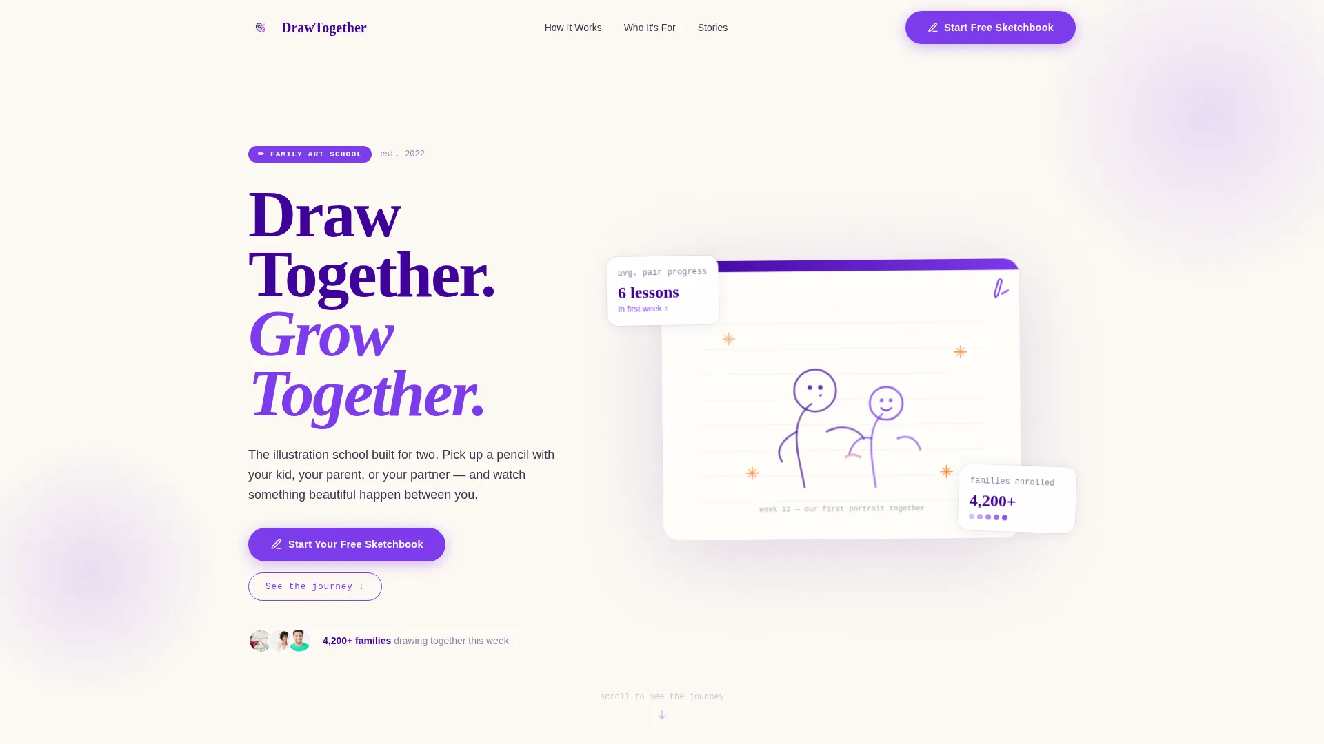 Illustration School Landing Page Template