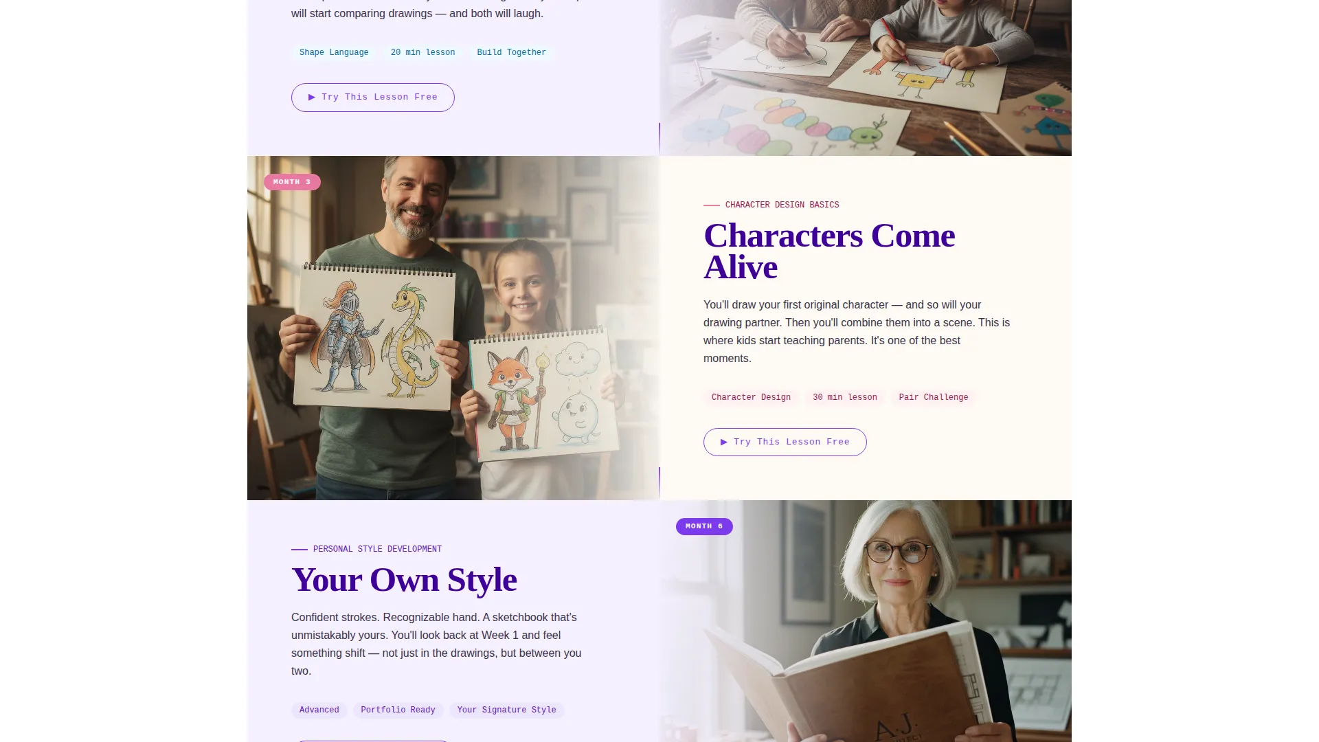 Illustration School Landing Page Template