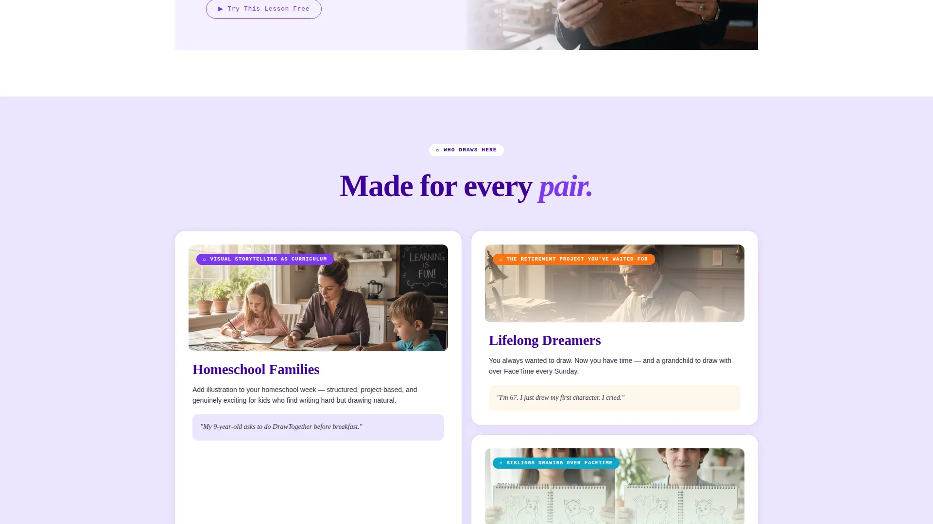 Illustration School Landing Page Template