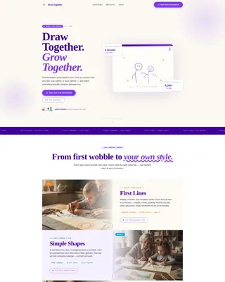 Illustration School Landing Page Template