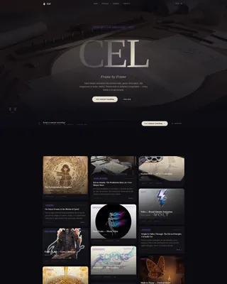 Award-Winning Animator Portfolio Landing Page Template