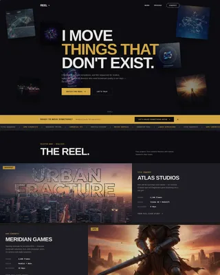 Cinematic Video Editor Landing Page Template