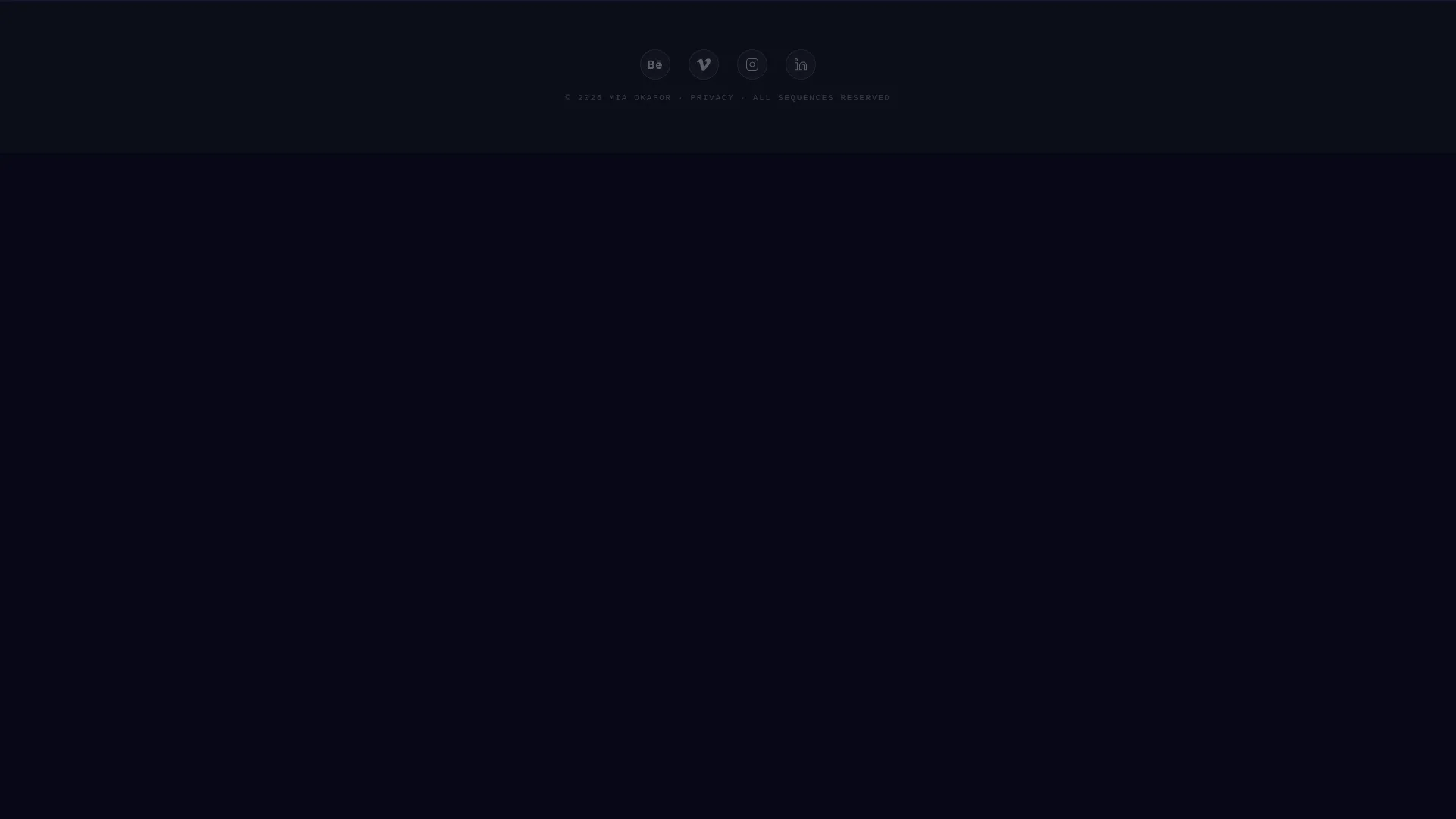 Immersive Animator Portfolio Landing Page Template