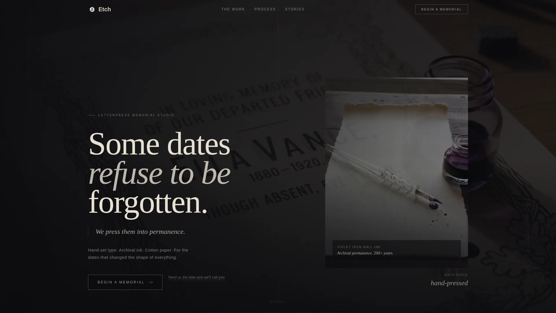 Timeless Anniversary Memorial Landing Page Template