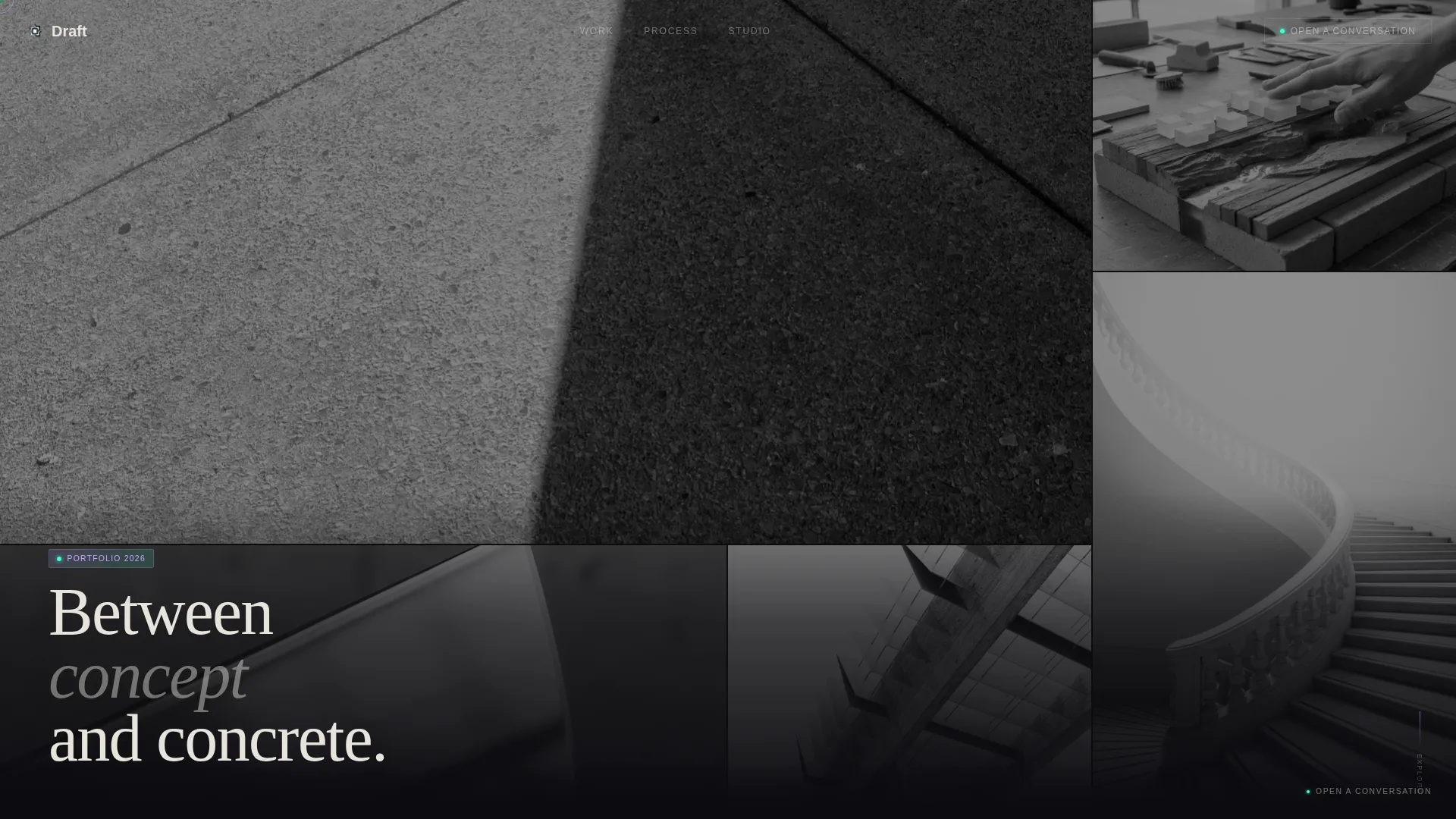 Iridescent Architect Landing Page Template