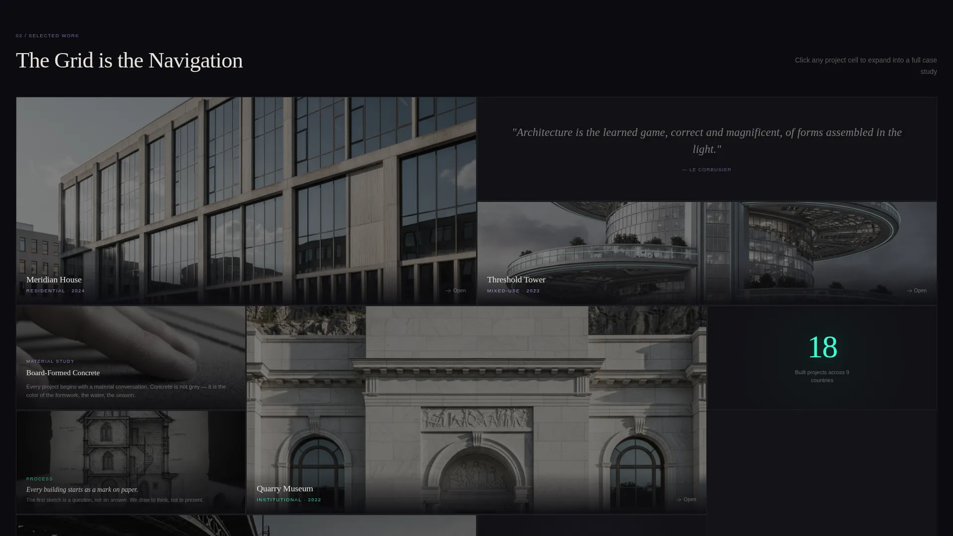 Iridescent Architect Landing Page Template