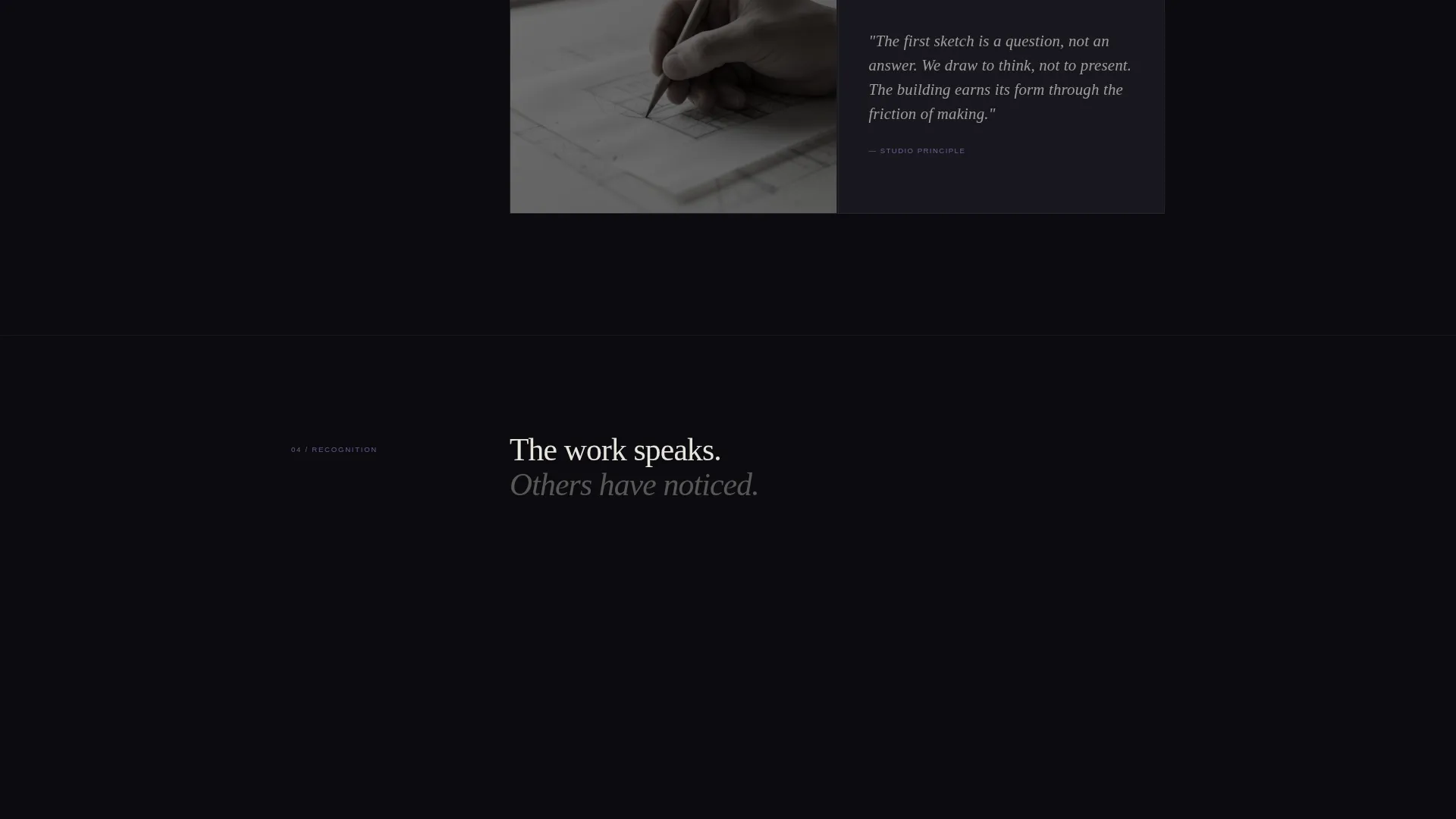 Iridescent Architect Landing Page Template