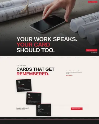 Bold Brutalist Architect Digital Business Card Landing Page