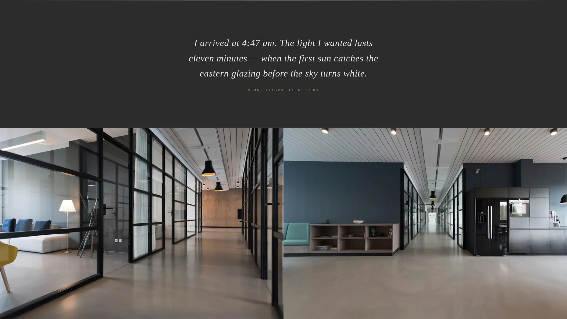 Immersive Architect Portfolio Landing Page Template