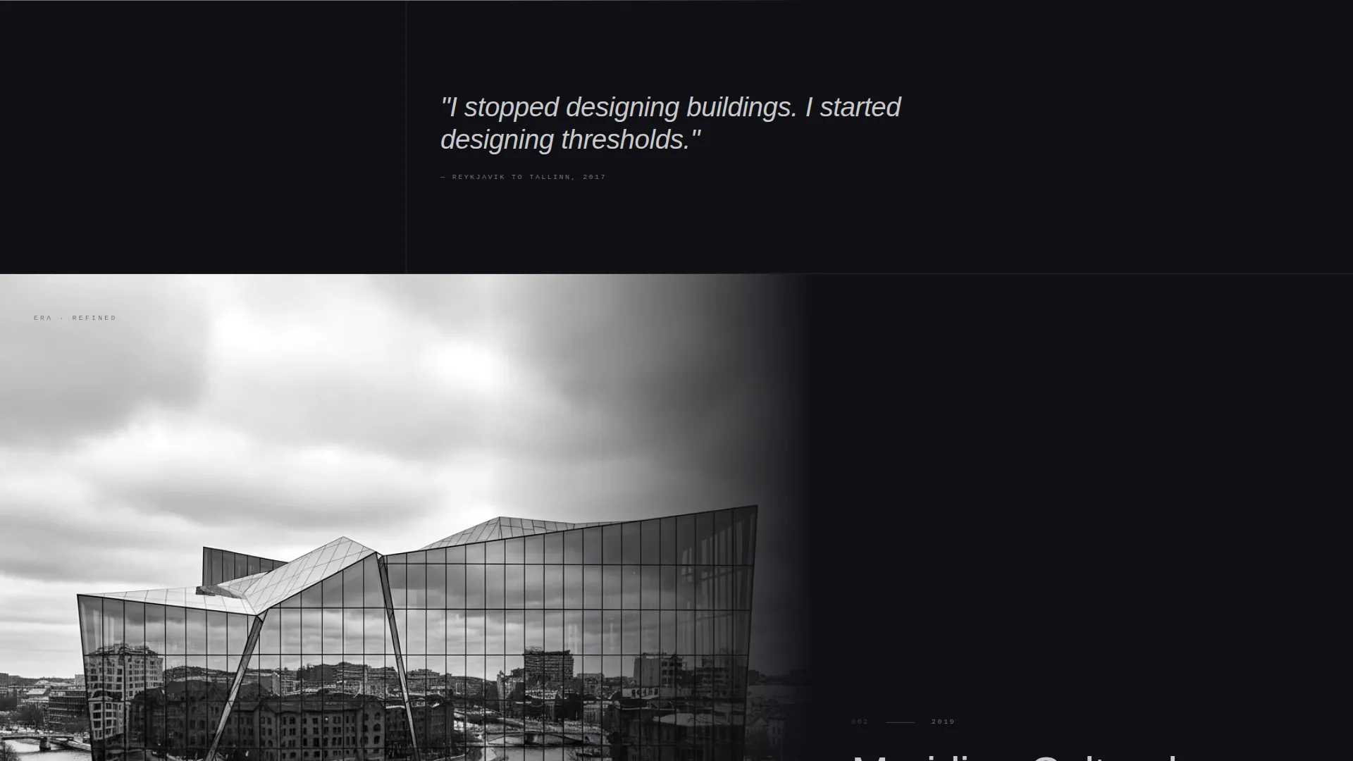 Architect Personal Brand Landing Page Template