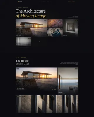 Cinematic Architect Video Portfolio Landing Page