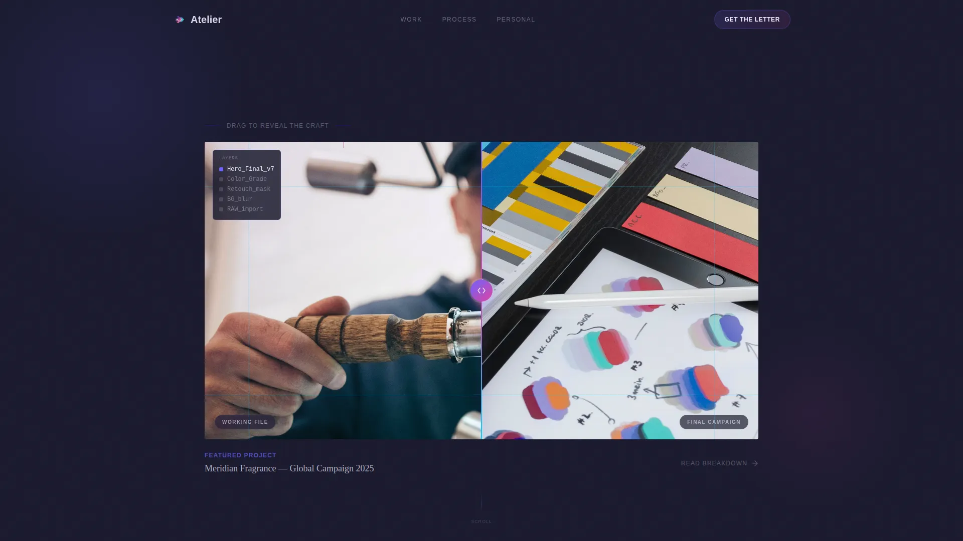 Art Director Portfolio Landing Page Template