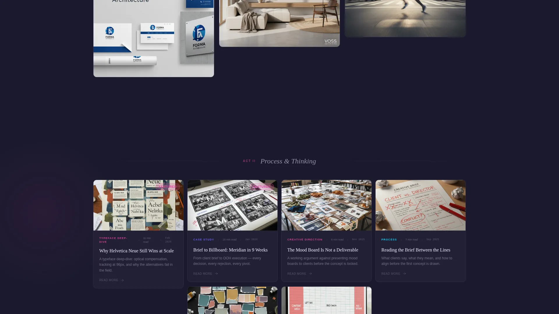 Art Director Portfolio Landing Page Template
