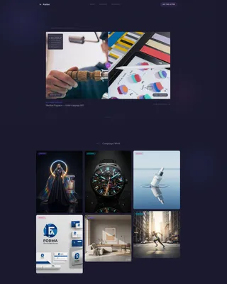 Art Director Portfolio Landing Page Template