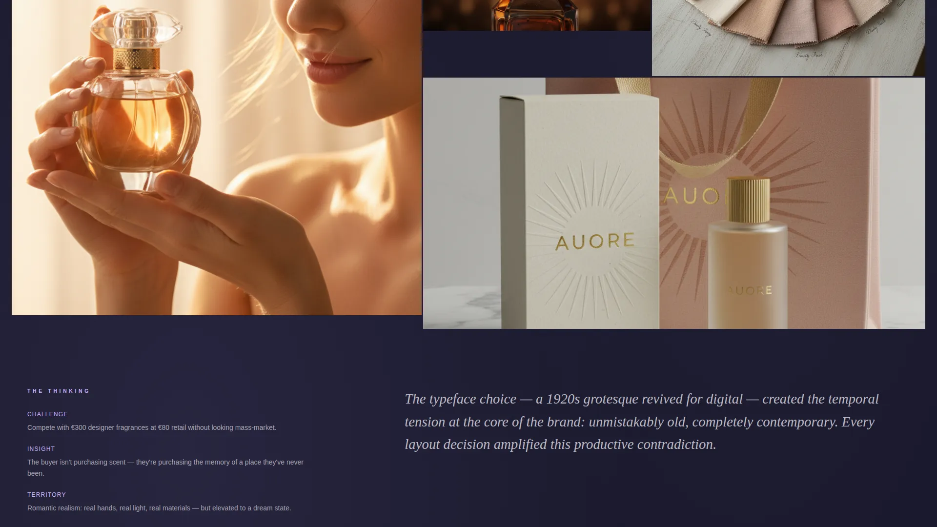 Immersive Art Director Portfolio Landing Page
