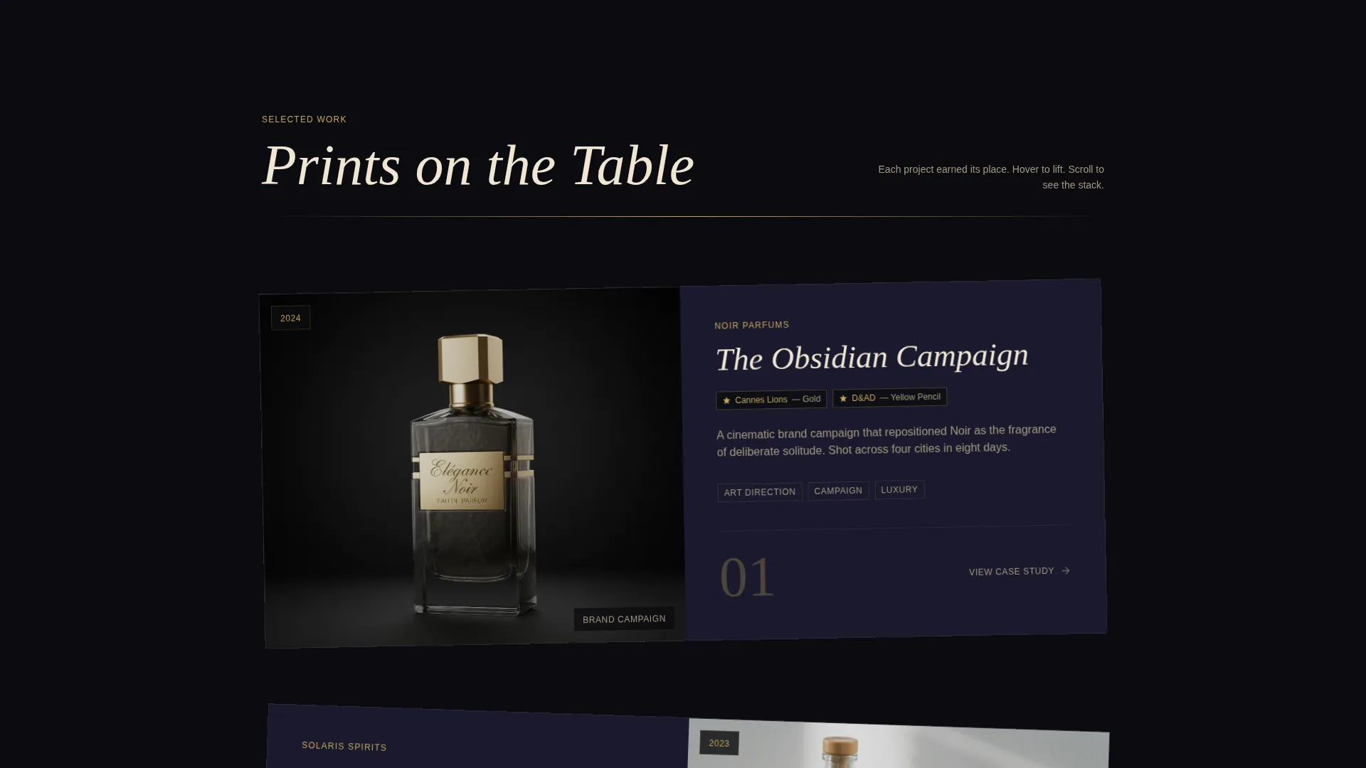 Art Director Portfolio Landing Page Template