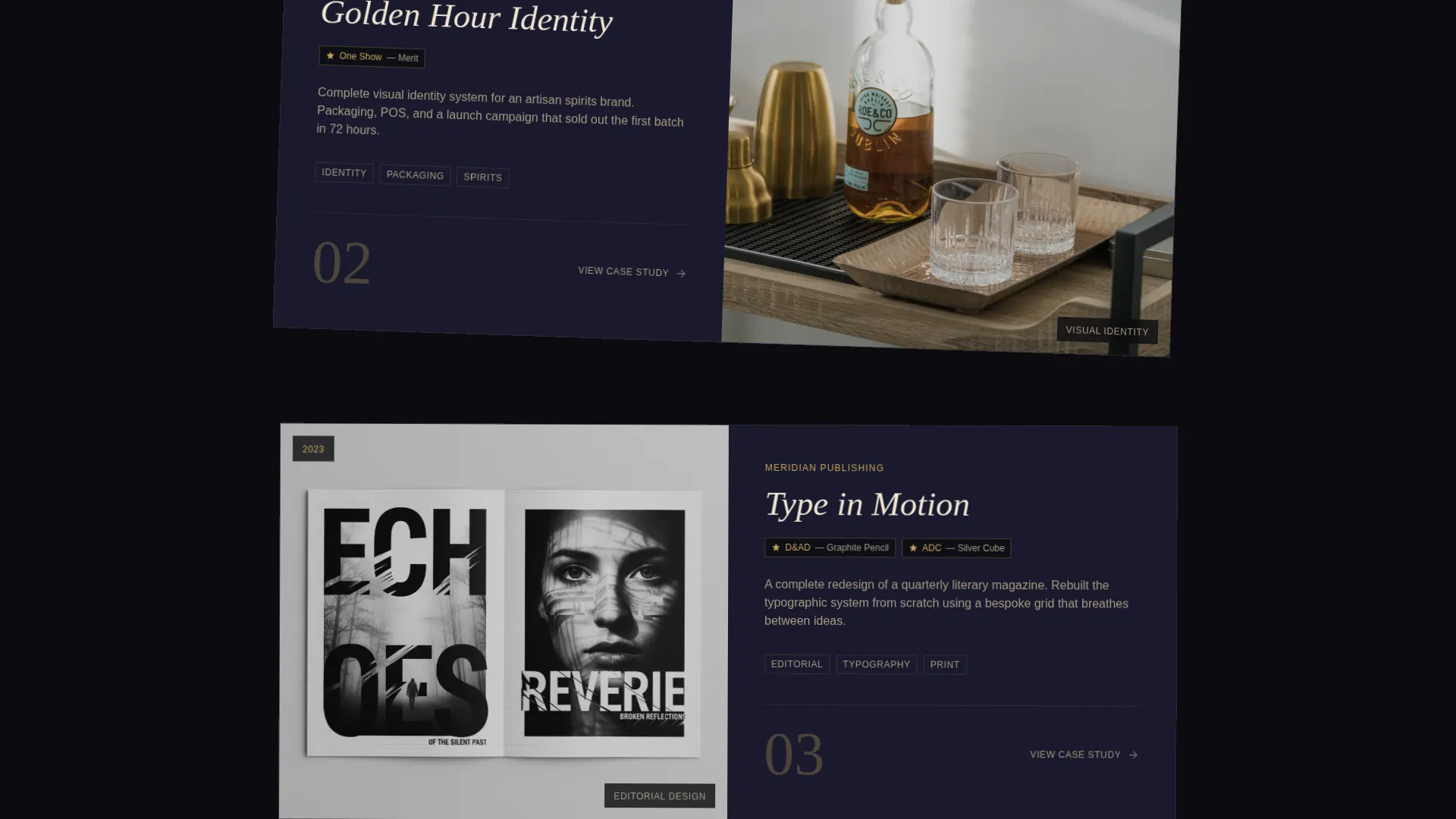 Art Director Portfolio Landing Page Template