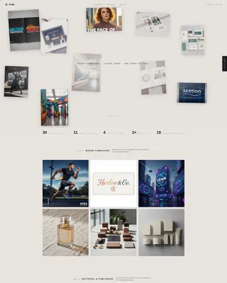 Art Director Portfolio Landing Page Template