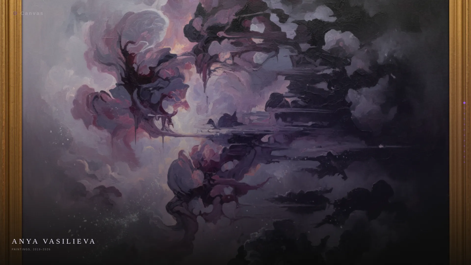 Dark Immersive Artist Landing Page Template