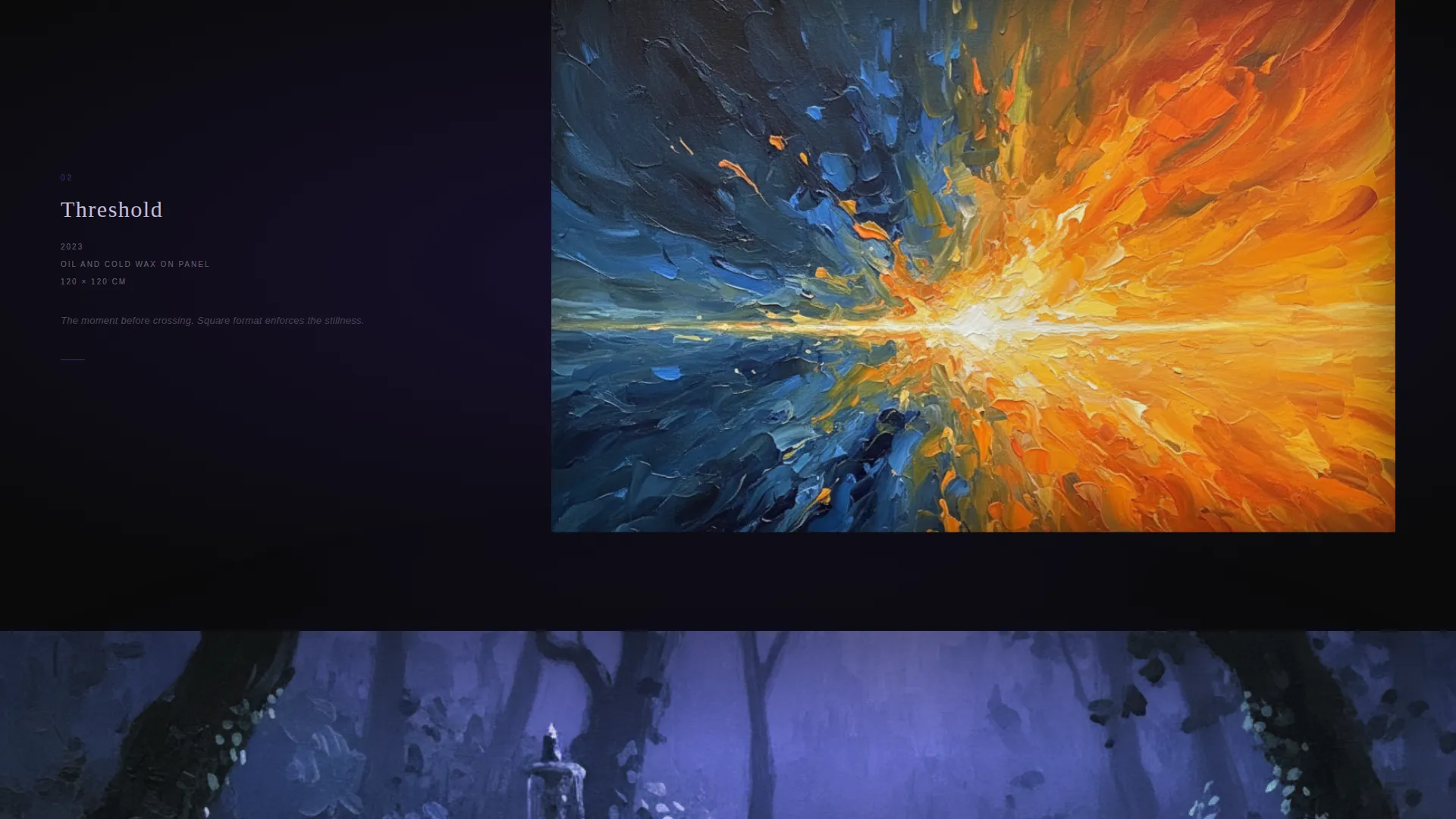 Dark Immersive Artist Landing Page Template