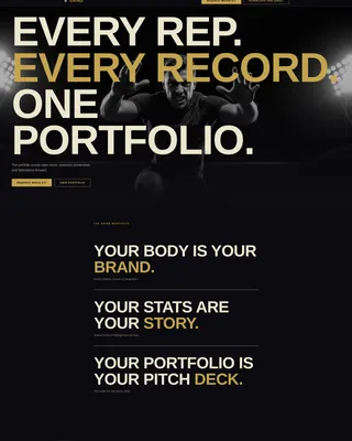 Athlete Portfolio Landing Page Template