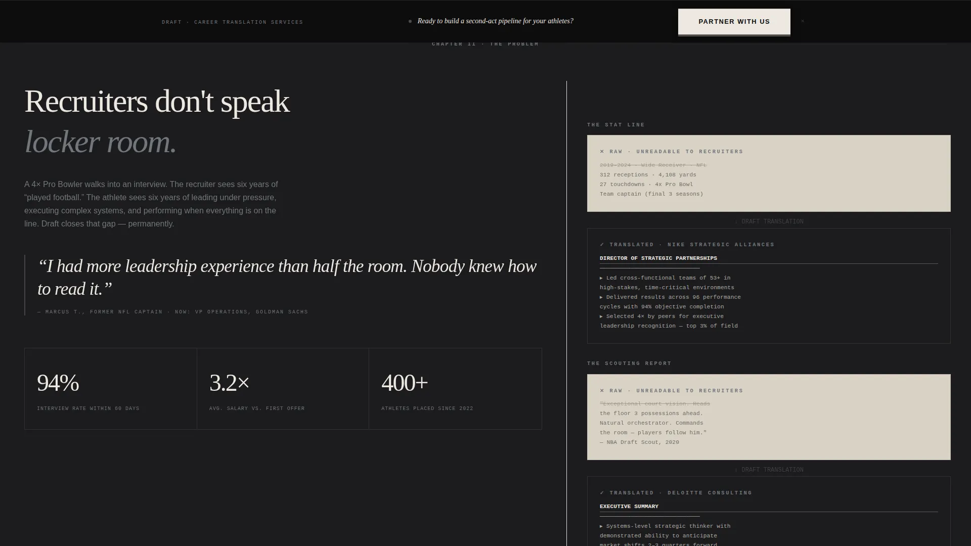 Powerful Athlete Landing Page Template