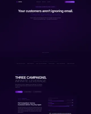 Automotive Email Marketing Agency Landing Page