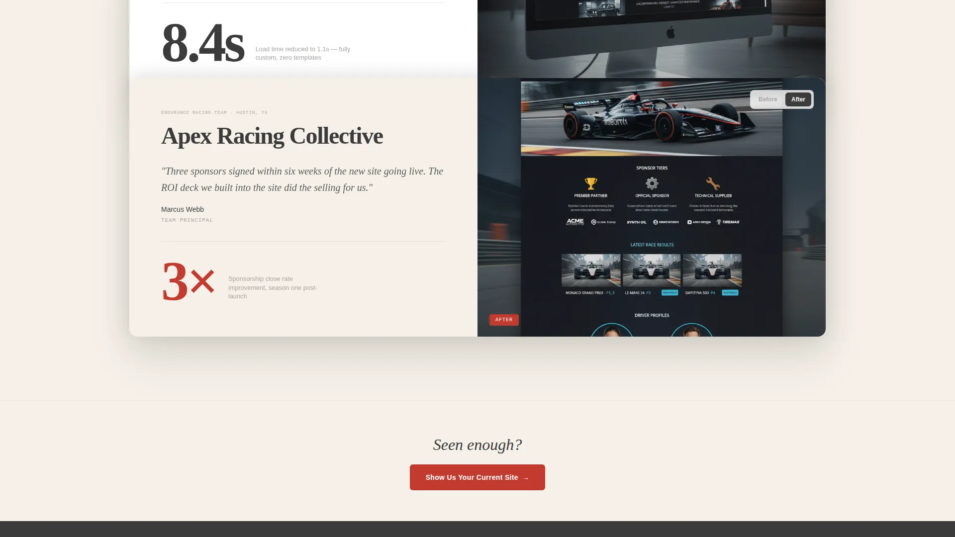 Bold Automotive Agency Landing Page Template