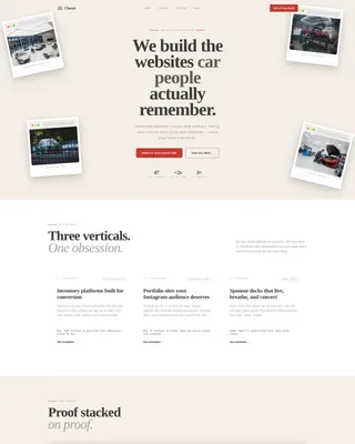 Bold Automotive Agency Landing Page Template