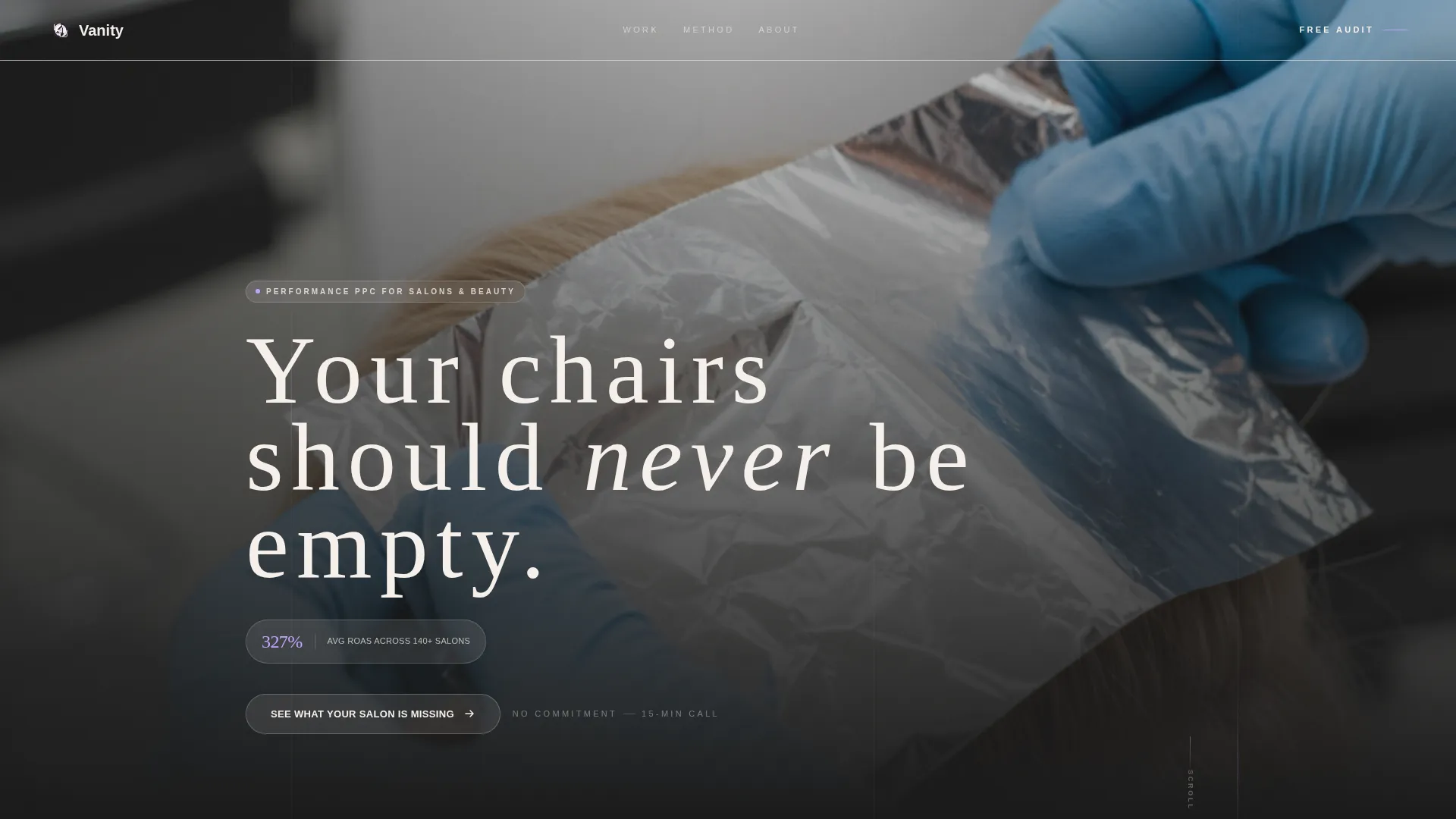 Beauty & Salon PPC Agency Landing Page Template