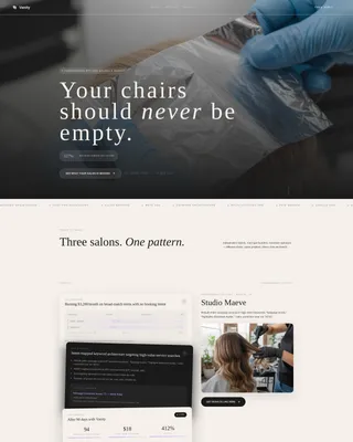Beauty & Salon PPC Agency Landing Page Template
