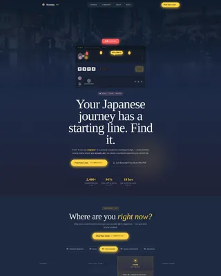Japanese Language School Landing Page Template