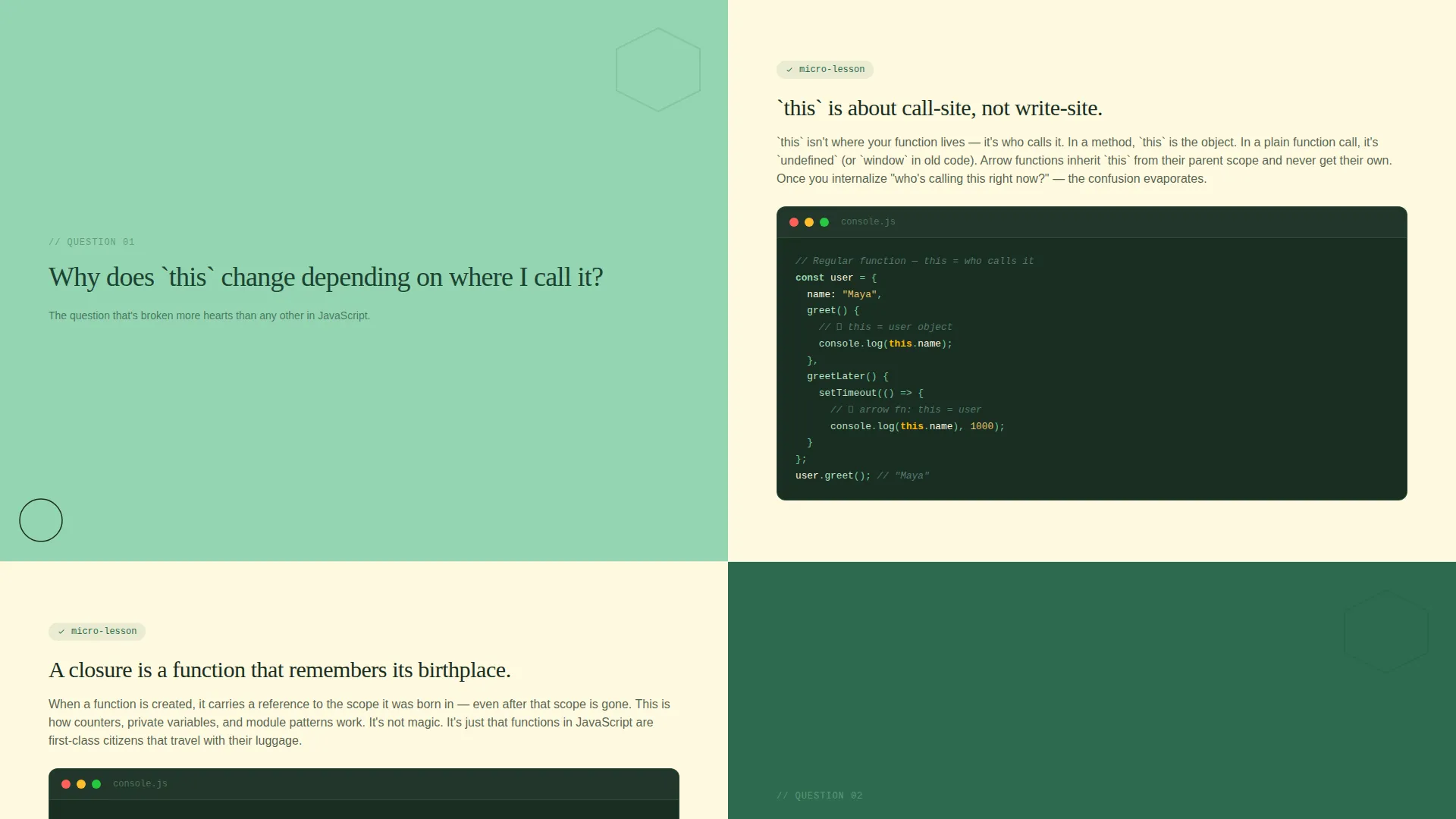 JavaScript Online Course Landing Page Template