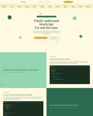 JavaScript Online Course Landing Page Template