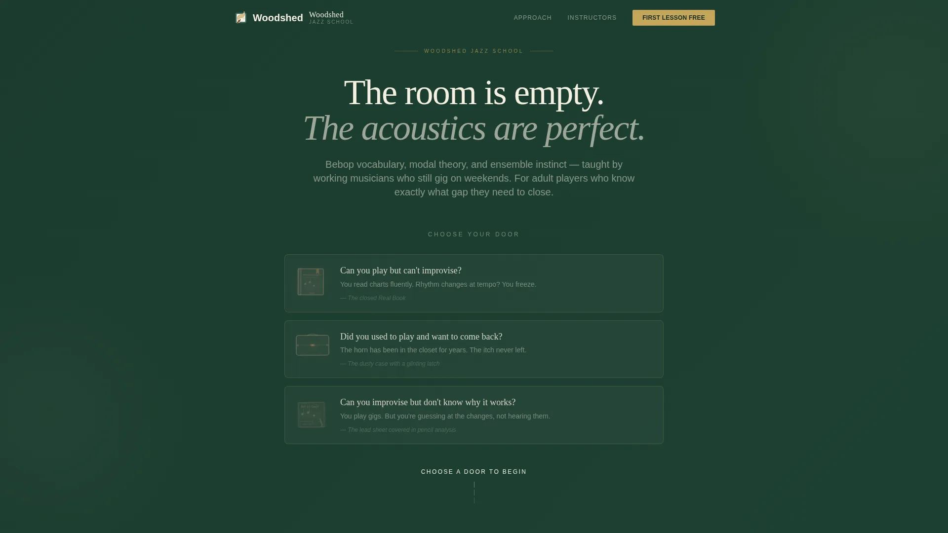 Jazz School Landing Page Template