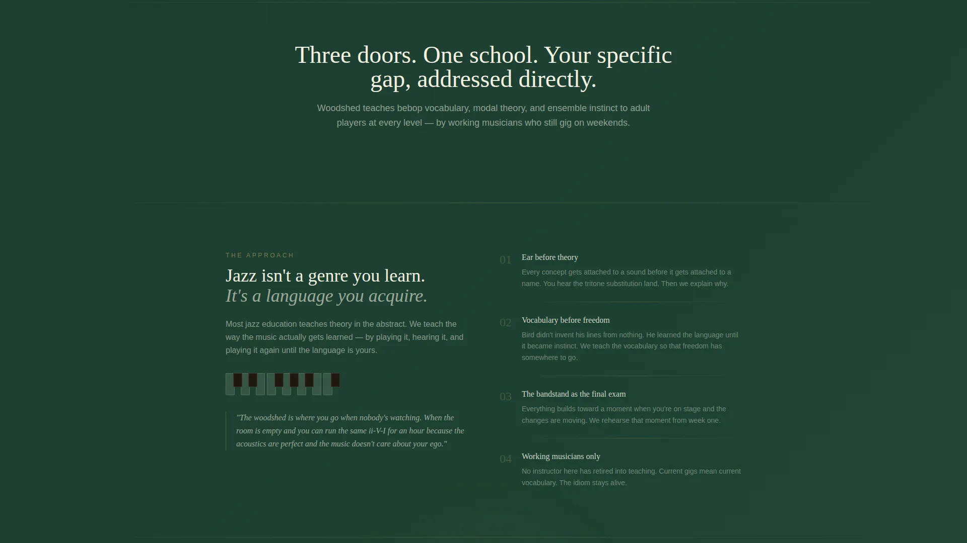 Jazz School Landing Page Template