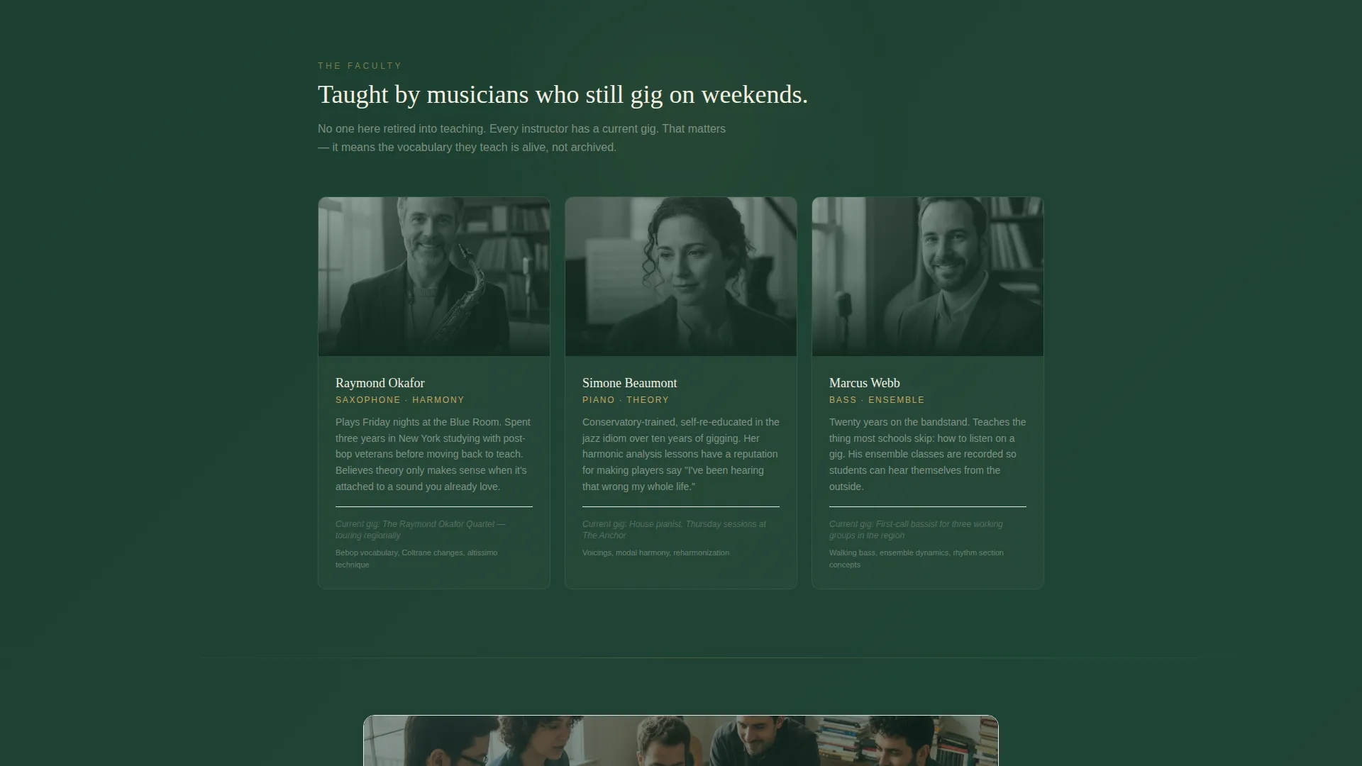Jazz School Landing Page Template
